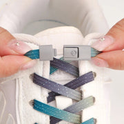 FnLune Elastic Laces Sneakers Colorful Press Lock Shoe laces without ties - FnLune