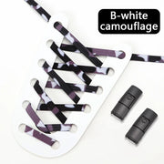 FnLune Elastic Laces Sneakers Colorful Press Lock Shoe laces without ties - FnLune