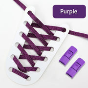 FnLune Elastic Laces Sneakers Colorful Press Lock Shoe laces without ties - FnLune