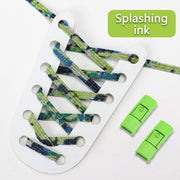 FnLune Elastic Laces Sneakers Colorful Press Lock Shoe laces without ties - FnLune