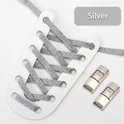 FnLune Elastic Laces Sneakers Colorful Press Lock Shoe laces without ties - FnLune