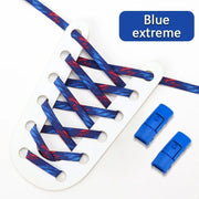 FnLune Elastic Laces Sneakers Colorful Press Lock Shoe laces without ties - FnLune