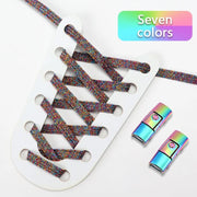 FnLune Elastic Laces Sneakers Colorful Press Lock Shoe laces without ties - FnLune