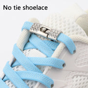 FnLune Elastic Laces Sneakers Diamond Cross Locks Shoelaces Without ties - FnLune