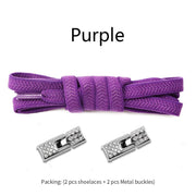 FnLune Elastic Laces Sneakers Diamond Cross Locks Shoelaces Without ties - FnLune