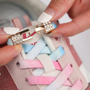 FnLune Elastic Laces Sneakers Diamond Cross Locks Shoelaces Without ties - FnLune