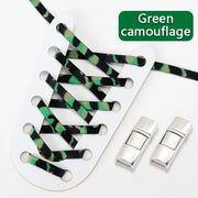 FnLune Elastic laces Sneakers Lock Shoe laces without ties Kids Adult Flat No Tie Shoelaces Rainbow Glitter Shoelace Shoes Accessories - FnLune