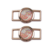 FnLune Exclusive Mold Glitter Gems Shoelaces Buckle Shoes Decorations Sneaker Kits Metal Lace Buckle Stylish AF1 Iron Buckle - FnLune