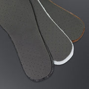 FnLune First Layer Cowhide Leather Insoles, Massage Shock Absorption Deodorant Breathable Insoles, Latex High Elastic Sports Insoles - FnLune