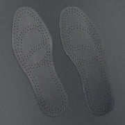FnLune First Layer Cowhide Leather Insoles, Massage Shock Absorption Deodorant Breathable Insoles, Latex High Elastic Sports Insoles - FnLune