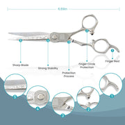 FnLune FnLune 6.0 6.8inch tungsten steel Hair scissors - FnLune