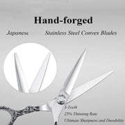 FnLune FnLune 6.0 Right Left Hadn Professional Hair Salon Scissors Cut Barber Tools - FnLune