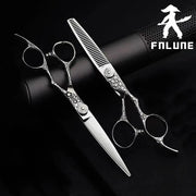 FnLune FnLune 6.0 Tungsten Steel Top Silver Professional Hair Salon Scissors - FnLune