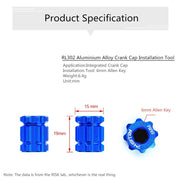 FnLune FnLune RISK Bike Crank Arm Cap Cover Removal Tool Crankset Bolt Remover Installation Repair Tool for Shimano Hollowtech II - FnLune