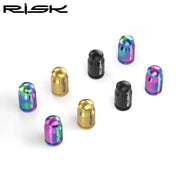 FnLune FnLune RISK Titanium Presta Schrader Valve Cover Waterproof Dustproof MTB Road Bicycle FV AV Cap Removal Tool Cycling Parts Accessories - FnLune