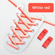FnLune Gradient Elastic Laces Sneakers Colorful Press Lock Shoelaces Without ties - FnLune