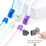 FnLune Gradient Elastic Laces Sneakers Colorful Press Lock Shoelaces Without ties - FnLune