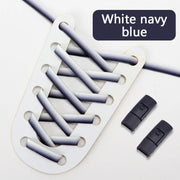 FnLune Gradient Elastic Laces Sneakers Colorful Press Lock Shoelaces Without ties - FnLune