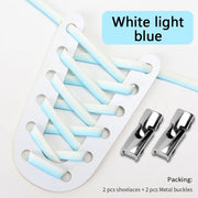 FnLune Gradient Elastic Laces Sneakers Cross Locks Shoelaces Without ties - FnLune