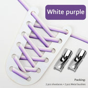 FnLune Gradient Elastic Laces Sneakers Cross Locks Shoelaces Without ties - FnLune