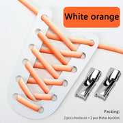 FnLune Gradient Elastic Laces Sneakers Cross Locks Shoelaces Without ties - FnLune