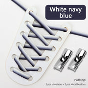 FnLune Gradient Elastic Laces Sneakers Cross Locks Shoelaces Without ties - FnLune