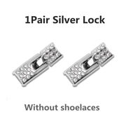 FnLune Gradient Elastic Laces Sneakers Diamond Cross Locks Shoelaces Without ties - FnLune