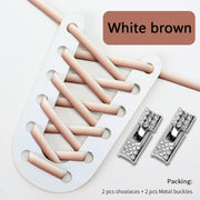 FnLune Gradient Elastic Laces Sneakers Diamond Cross Locks Shoelaces Without ties - FnLune