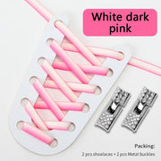 FnLune Gradient Elastic Laces Sneakers Diamond Cross Locks Shoelaces Without ties - FnLune