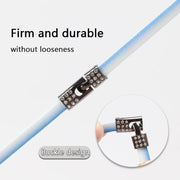 FnLune Gradient Elastic Laces Sneakers Diamond Cross Locks Shoelaces Without ties - FnLune