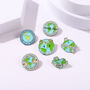 FnLune Green Earth Eco Brooch - FnLune