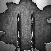 FnLune Hot Stamping Laces Black and White Rainbow Flat Laces Shoes Irregular Printing and Dyeing Sneakers Running Laces Replacement - FnLune