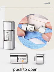 FnLune Love Press Lock Shoelaces Without Ties Colorful Lock Elastic Laces - FnLune