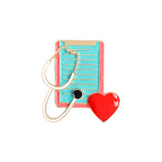 FnLune Medical Series Brooch Creative Stethoscope Electrocardiogram Male and Female Doctors - FnLune