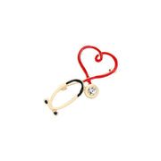 FnLune Medical Series Brooch Creative Stethoscope Electrocardiogram Male and Female Doctors - FnLune