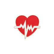 FnLune Medical Series Brooch Creative Stethoscope Electrocardiogram Male and Female Doctors - FnLune