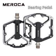 FnLune MEROCA Ultralight Sealed Bearing Pedal Non - slip Al Alloy Multi Specification Plating/Black Use for MTB BMX Road Bike about 410g - FnLune