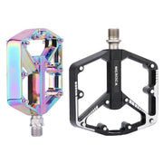 FnLune MEROCA Ultralight Sealed Bearing Pedal Non - slip Al Alloy Multi Specification Plating/Black Use for MTB BMX Road Bike about 410g - FnLune