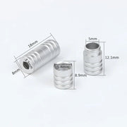 FnLune Metal Lock Elastic Shoelaces No Tie Shoe Laces For Kids and Adult Sneakers Lazy Laces One Size Fits All Shoes - FnLune