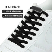 FnLune Metal Lock Shoelaces Elastic No Tie Shoe Laces - FnLune