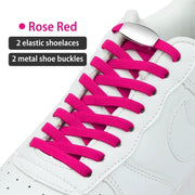 FnLune Metal Lock Shoelaces Elastic No Tie Shoe Laces - FnLune