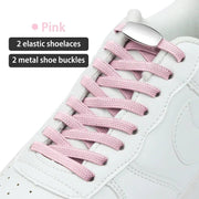 FnLune Metal Lock Shoelaces Elastic No Tie Shoe Laces - FnLune