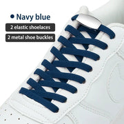 FnLune Metal Lock Shoelaces Elastic No Tie Shoe Laces - FnLune