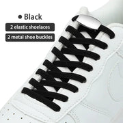 FnLune Metal Lock Shoelaces Elastic No Tie Shoe Laces - FnLune