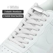 FnLune Metal Lock Shoelaces Elastic No Tie Shoe Laces - FnLune