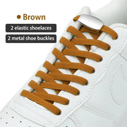 FnLune Metal Lock Shoelaces Elastic No Tie Shoe Laces - FnLune