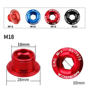FnLune MTB Hollowtech Crank Bolt M18 M19 M20 Mountain Bike Crank Cover Crank Arm Bolt For IXF - FnLune