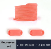 FnLune New Color No Tie Shoe Laces Elastic Laces Sneakers Flat Shoelaces Without Ties Kids Adult Quick Shoe Lace Rubber Bands for Shoes - FnLune