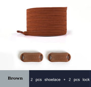 FnLune New Color No Tie Shoe Laces Elastic Laces Sneakers Flat Shoelaces Without Ties Kids Adult Quick Shoe Lace Rubber Bands for Shoes - FnLune