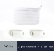 FnLune New Color No Tie Shoe Laces Elastic Laces Sneakers Flat Shoelaces Without Ties Kids Adult Quick Shoe Lace Rubber Bands for Shoes - FnLune